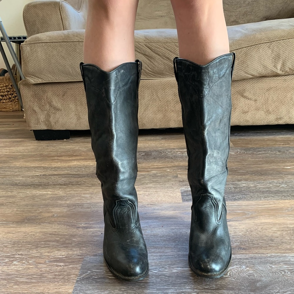 Jeffrey Campbell western high heel boots